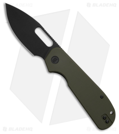 Liong Mah Design EFD Liner Lock Knife OD Green G-10 (3.5" Black SW)
