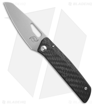 Liong Mah Design KUF EDC 3.0 Frame Lock Knife Black G-10/Carbon Fiber (3" SW)