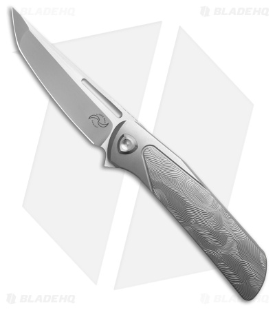 Liong Mah Design Warrior 3 Frame Lock Knife Titanium (3.5" Stonewash)