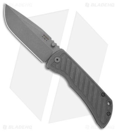 McNees Knives PM MAC2 3.5 Frame Lock Knife Atomic Fastback Titanium (3.5