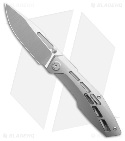 Null Knives Raiden R2 Frame Lock Knife Aero Beadblast Ti (3.3