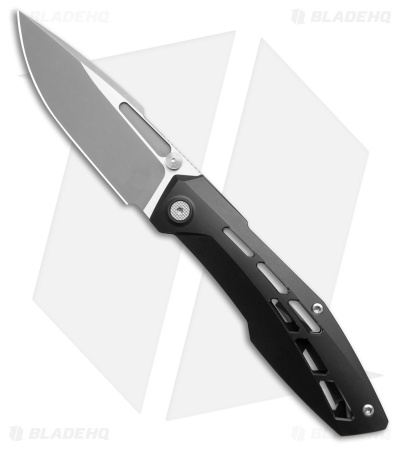 Null Knives Raiden R2 Frame Lock Knife Aero Black PVD Ti (3.3