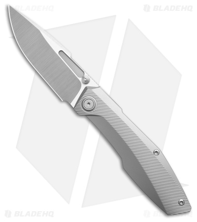 Null Knives Raiden R2 Type S Frame Lock Knife Beadblast Ti (3.3" Belt Satin)