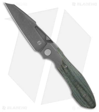 Null Knives Voodoo Frame Lock Knife Blue Micarta (3.6