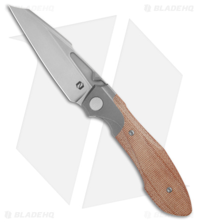 Null Knives Voodoo Frame Lock Knife Natural Micarta (3.6