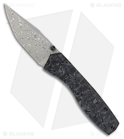 Ocaso Delos Tanto Frame Lock Knife Black Dunes CF/Black Ti (3