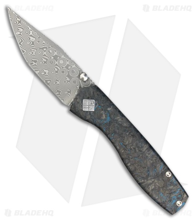 Ocaso Delos Tanto Frame Lock Knife Dark Matter CF/Blue Ti (3