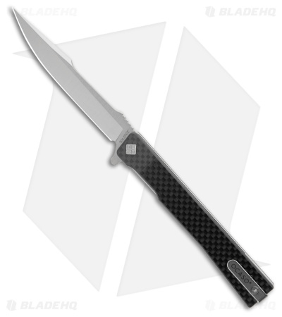 Ocaso Solstice Harpoon Liner Lock Knife Carbon Fiber (3.5
