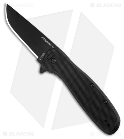 Outdoor Edge RazorVX2 Spring Assisted Knife Black G-10 (3" Black 420J2)