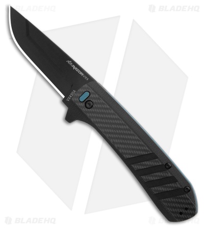 Outdoor Edge Razor VX4 Replaceable Razor Blade Knife Black CF (3" Black)  VX430A
