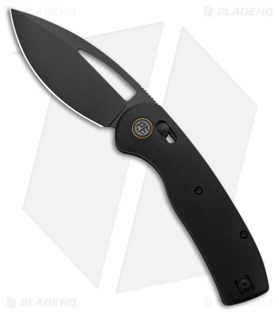 Petrified Fish Viper Crossbar Lock Knife Black G-10 (3.5" Black SW) PFP13DDW