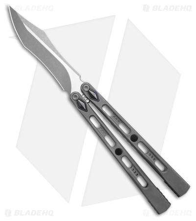 Poikilo Blade PM1 Balisong Butterfly Knife Dark SW Ti Zirc Spacers (4.5" SW)