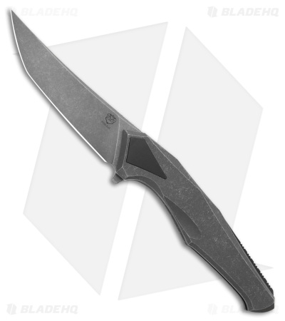 Poikilo Blade Rhino Frame Lock Knife Dark SW Titanium (3.6" Dark SW)