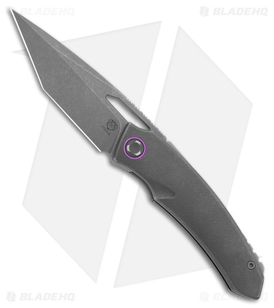 Poikilo Blade Tero Frame Lock Knife Dark SW Titanium (3.4" Dark SW)