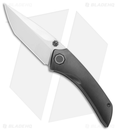 Poikilo Blade Tuna Liner Lock Knife DLC Titanium (3.4" Satin)