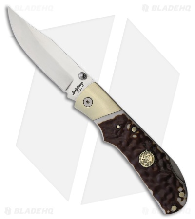 Uncle Henry 7UH Lockback Knife Brown Staglon (3" Satin)