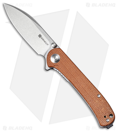 SENCUT Scepter Liner Lock Knife Brown Micarta (3" SW) SA03D