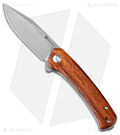 SENCUT Snap Liner Lock Knife Cuibourtia Wood (3.5