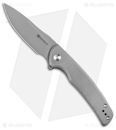 SENCUT Tynan Frame Lock Knife Gray Stonewashed Stainless Steel (3.2" SW) SA10B