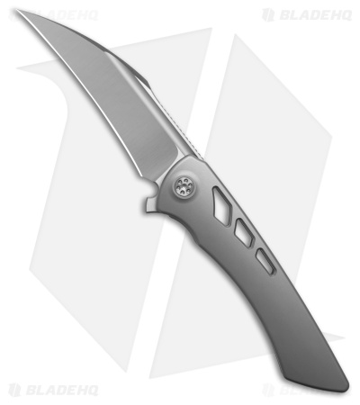 Sharp By Design Derecho Frame Lock Knife Gray Titanium (3.4