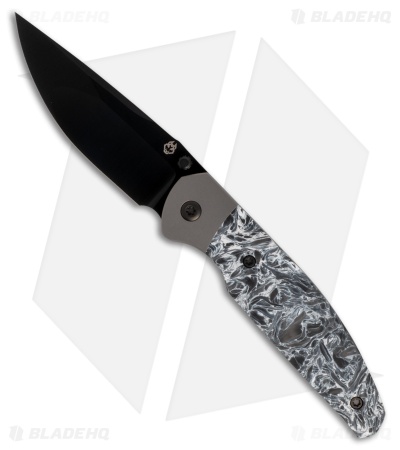 Jack Wolf Knives Tango Frame Lock Knife Fatcarbon Dark Matter Polar (3" DLC)