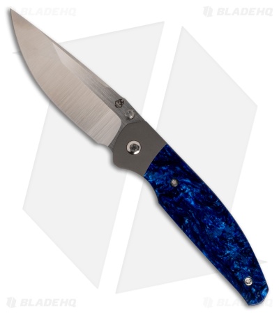 Jack Wolf Knives Tango Frame Lock Knife Kirinite Crystal Lake (3" Belt Satin)