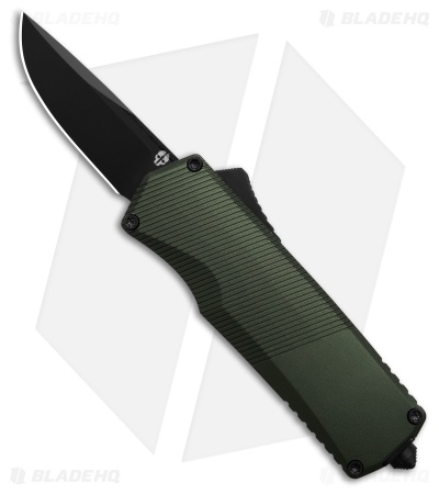 Tekto Knives A5 Spry Mini OTF Automatic Knife OD Green Aluminum (1.9" Black)