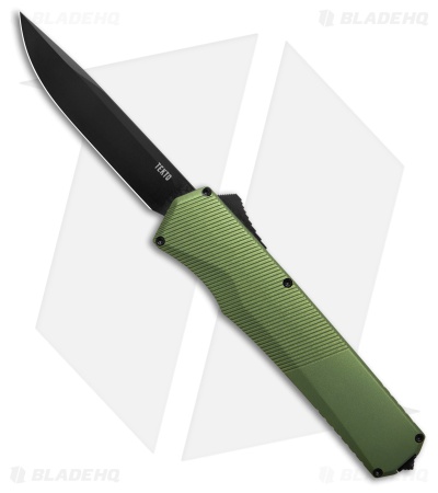 Tekto Knives A5 Spry OTF Automatic Knife OD Green Aluminum (3.5" Black)