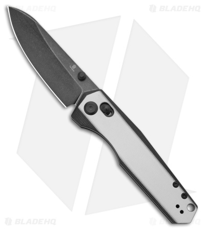 Tenable Knives Beaver Crossbar Lock Knife Black/White G-10 (3.4" Black SW)