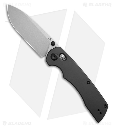 Tenable Knives Kryo Crossbar Lock Knife Dark Gray Anodized Aluminum (3.6" SW)