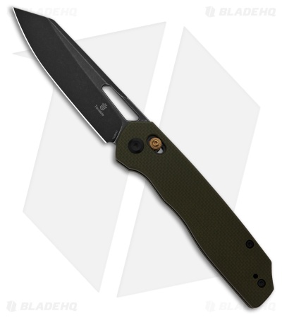 Tenable Knives Shard Crossbar Lock Knife Olive Green G-10 (3.5