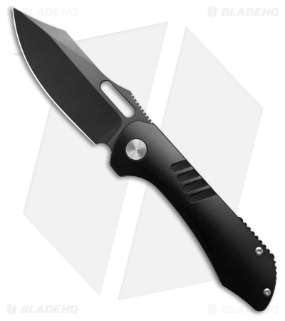 Tuyaknife Shocker Clip Point Frame Lock Knife Black Titanium (3.2" Black)