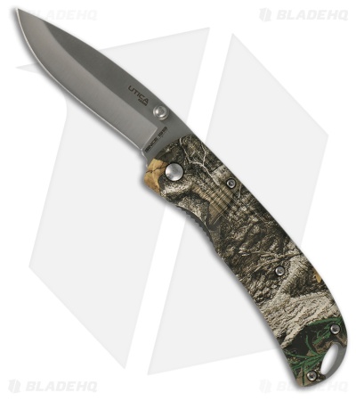 Utica Cutlery Co Caliber 1 Liner Lock Knife Camo Polymer (3" Satin) UTK91R*DISC*