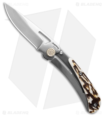 Uncle Henry 3UH Large Frame Lock Knife Steel + Staglon (2.7" Polish 7Cr)