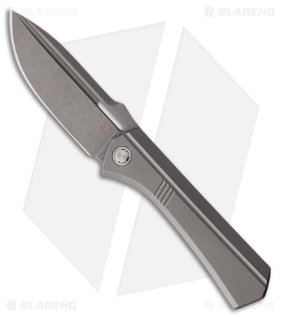 Vanguard Knives Continuum Frame Lock Knife Gray Titanium (3.4