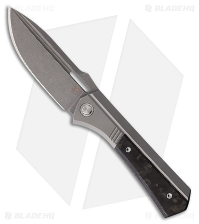 Vanguard Knives Continuum Frame Lock Knife Carbon Fiber/Gray Ti (3.4