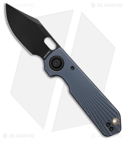 Vosteed Akita Vanchor Lock Knife Blue Aluminum (2.9" Black Stonewash)*DISC*