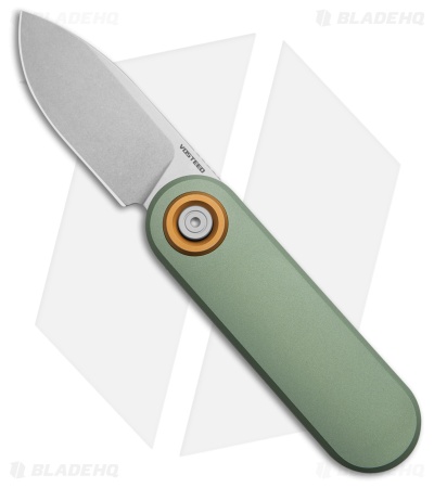 Vosteed Corgi V Vanchor Lock Knife Green Aluminum (2.4" Stonewash)