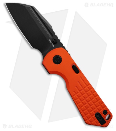 Vosteed Hedgehog Top Liner Lock Knife Orange Aluminum (3" Black SW)