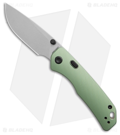Vosteed Marten Top Liner Lock Knife Green Aluminum (3" Stonewash)