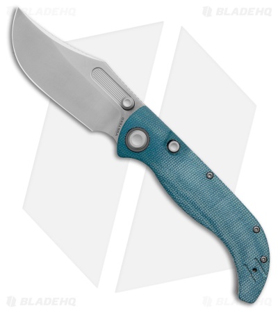 Vosteed Naga Top Liner Lock Knife Blue Norplex UltreX Micarta (3.5" Satin)