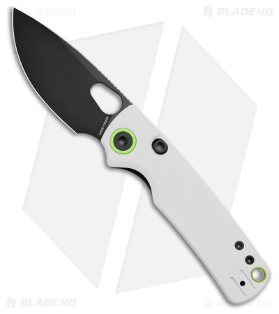 Vosteed Porcupine Top Liner Lock Knife White G-10 (3" Black Stonewash)