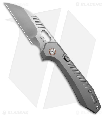 Vosteed RSKAOS Wharncliffe Top Liner Lock Knife Titanium (3.5" Satin M390)