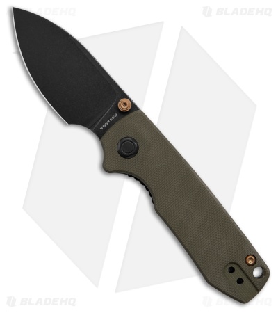 Vosteed Raccoon Cub Liner Lock Knife OD Green G-10 (2.4" Black SW 14C28N)
