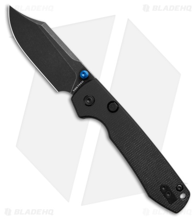 Vosteed Raccoon Top Liner Lock Knife Black Micarta (3.4" Black Stonewash)