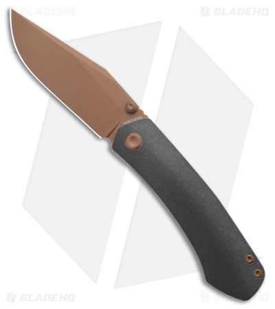Vosteed Vallhund Frame Lock Knife Black Titanium (3" Copper Dune S35VN)