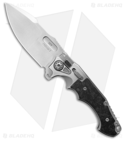 Andre de Villiers Pitboss 3 Knife Marble CF/Ti (4.4