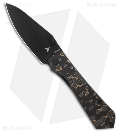 Arcform Theory Frame Lock Knife Camo Carbon Gold Fat Carbon (3.5" Black DLC)