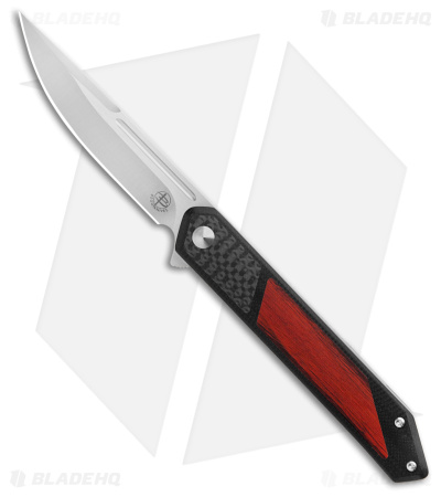 Begg Knives Kwaiken Knife Black G-10 + CF/Rose Wood (3.5