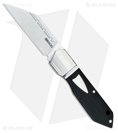 Begg Knives JVO Design Bullet Train Slip Joint Knife Black G-10 (2.7" Satin)